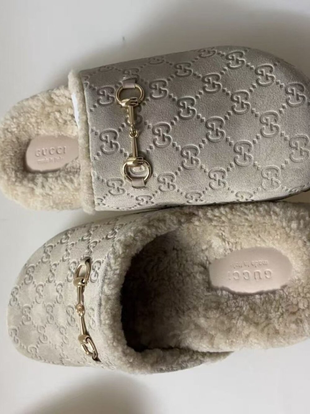 Brand New Gucci GG Suede Horsebit Mules - Size 39 - Picture 5 of 5